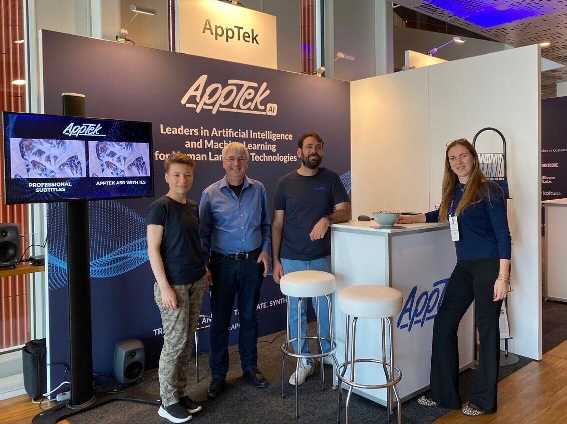 AppTek team at booth
