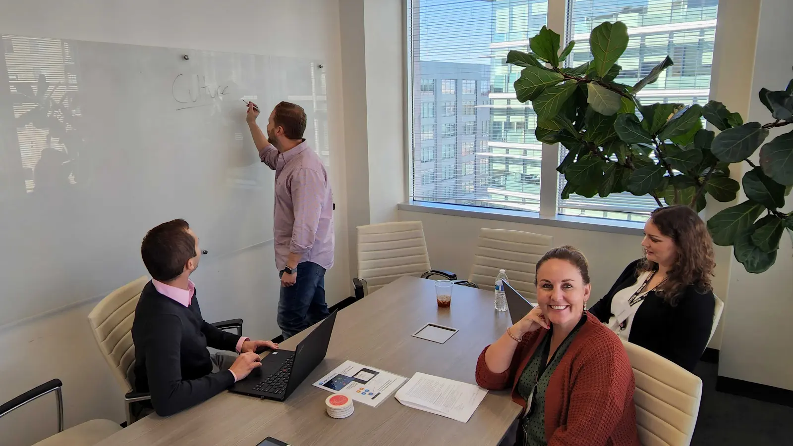 Excella team collaborating