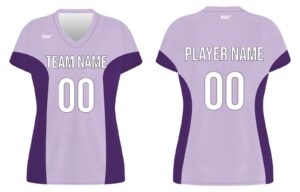 Custom volleyball uniform front and back from Sports Gear Swag